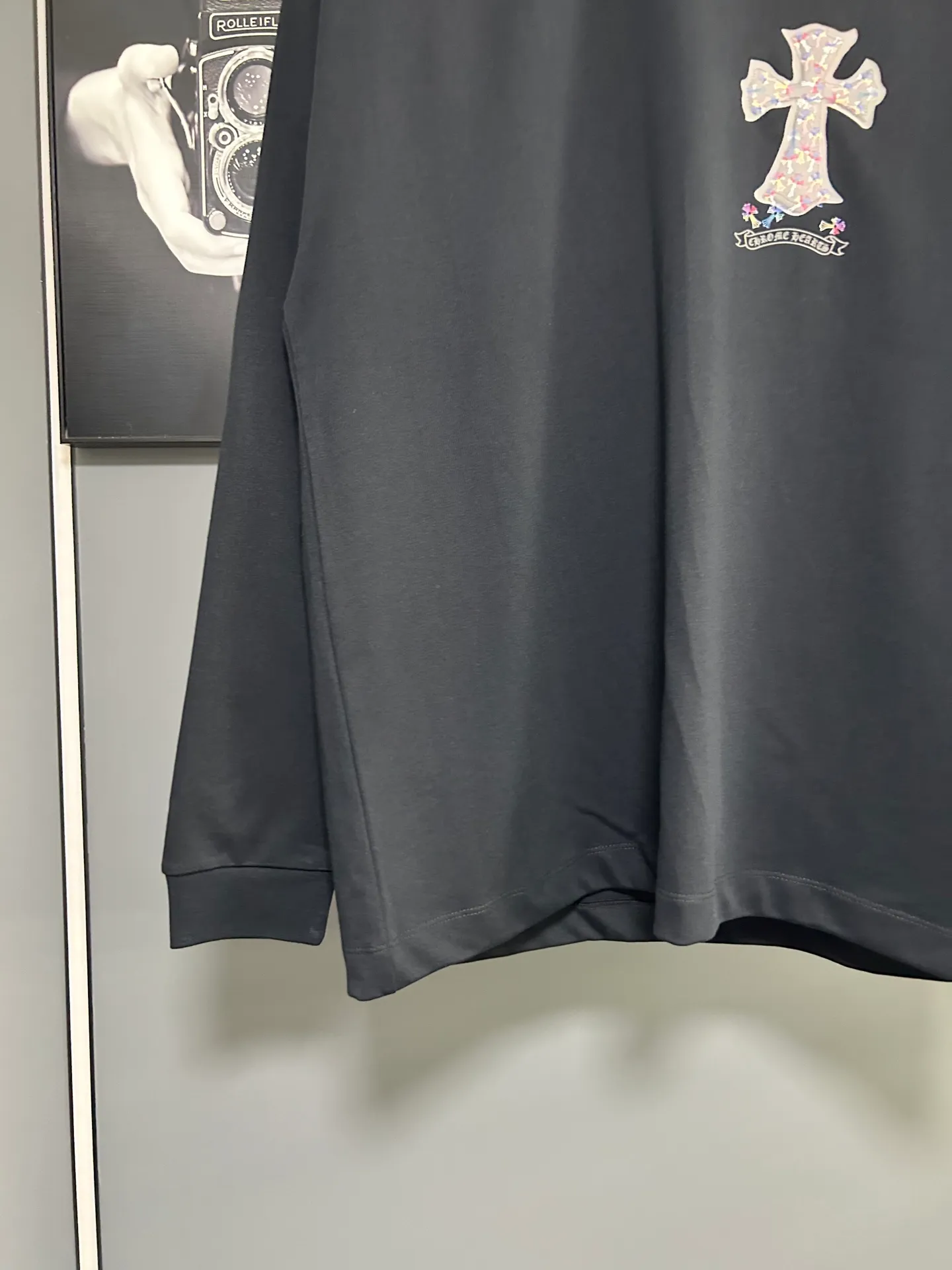 P230 2026 new (exclusive) Chrome Hearts autumn and winter limited edition heavyweight high-weight long-sleeved T-shirt, customized Dreamweaver Yayun ribbed cotton designer concept style Fabric: Heavy 380g Size: S M L XL Color: White Black